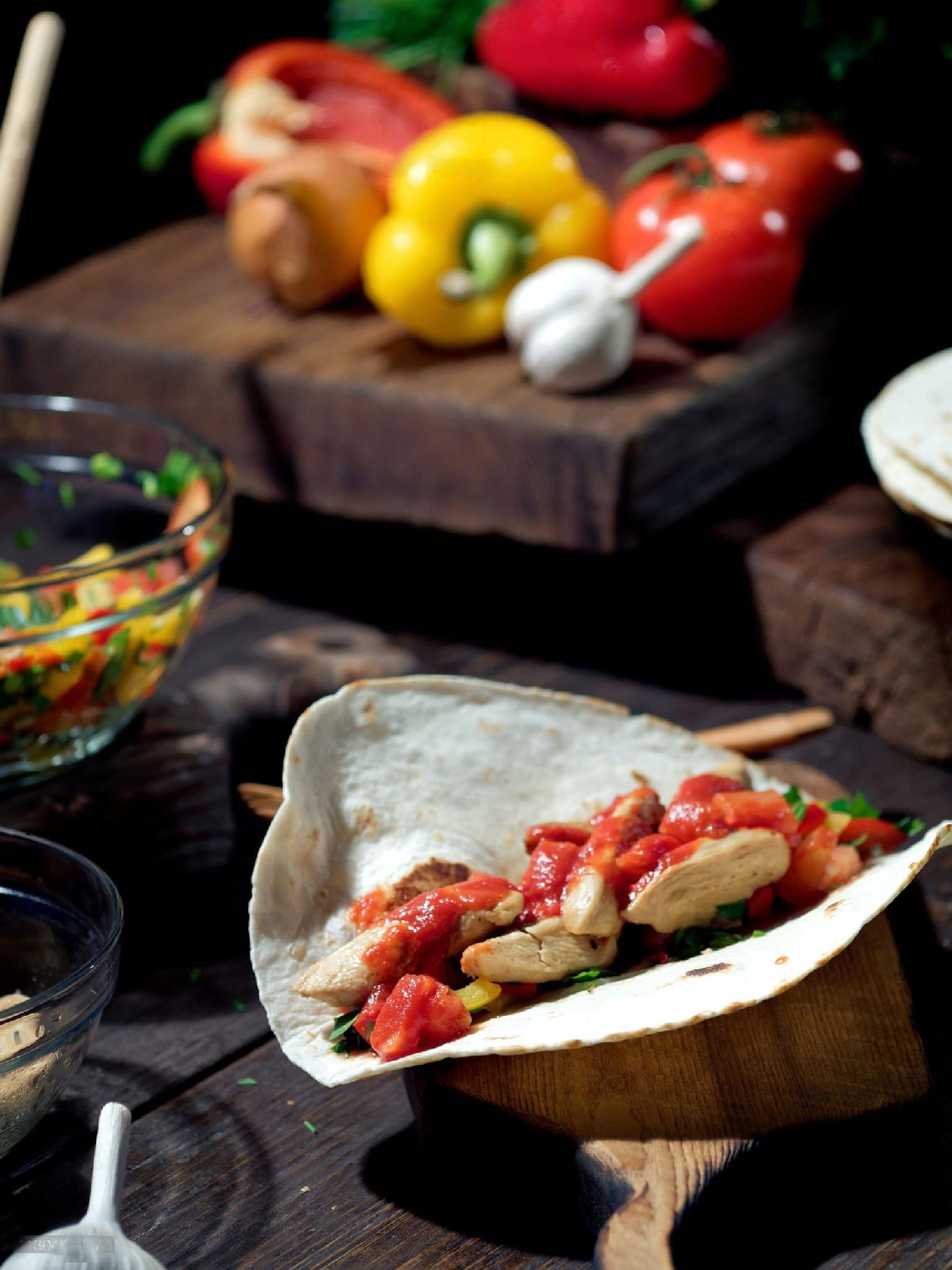 Resepti | Kanatäytteisiä tortilloja 